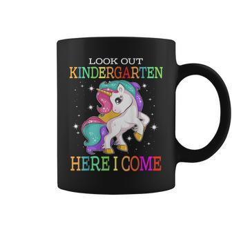 Look Out Kindergarten Here I Come Unicorn Back To School Coffee Mug - Thegiftio UK