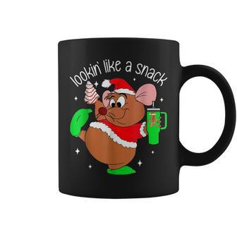 Out Here Looking Like A Snack Mouse Christmas Coffee Mug - Seseable