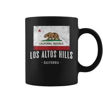 Los Altos Hills California Cali City Souvenir Ca Flag Coffee Mug | Mazezy