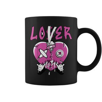 Loser Lover Drip Heart Gs Active Fuchsia Matching Coffee Mug - Seseable