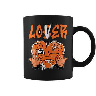 Loser Lover Drip Heart Orange Matching Outfit Women Coffee Mug - Seseable