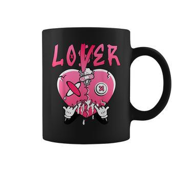 Loser Lover Drip Heart Plus Triple Pink Matching Coffee Mug - Seseable
