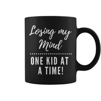 Losing My Mind One Kid At A Time Funny Parent Coffee Mug | Mazezy