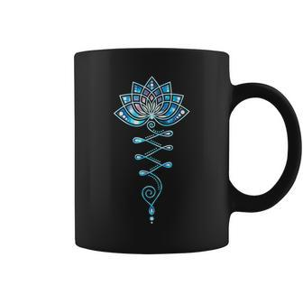 Lotus Flower Unalome Yoga Meditation Awareness Zen Coffee Mug | Mazezy
