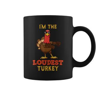 Loudest Turkey Matching Family Group Thanksgiving Coffee Mug | Mazezy