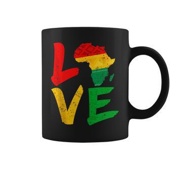 Love Africa Black History Month African American Men Women Coffee Mug - Thegiftio UK