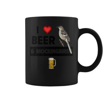I Love Beer And Northern Mockingbird Arkansas State Bird Coffee Mug | Mazezy