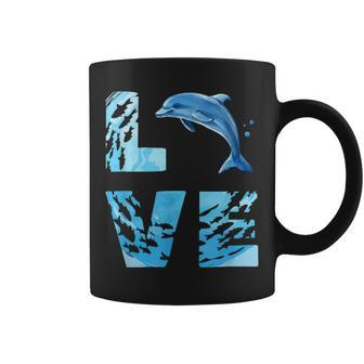 Love Bottlenose Dolphin Whale Sea Animals Marine Mammal Coffee Mug | Mazezy