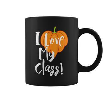 I Love My Class Fall Or Halloween Teacher Halloween For Teacher Coffee Mug | Mazezy