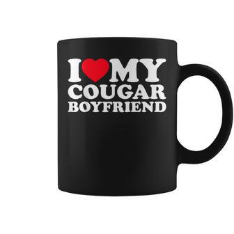 I Love My Cougar Boyfriend I Heart My Cougar Boyfriend Coffee Mug - Monsterry AU