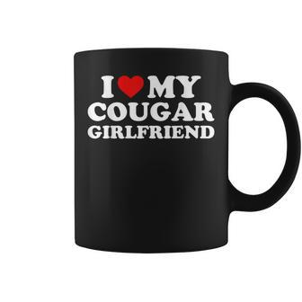 I Love My Cougar Girlfriend I Heart My Cougar Girlfriend Gf Coffee Mug - Seseable