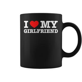 I Love My Girlfriend Pocket Saying Matching Couple Boys Mens Coffee Mug - Seseable
