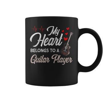 I Love My Guitar Player Husband Wife Valentines Coffee Mug | Mazezy
