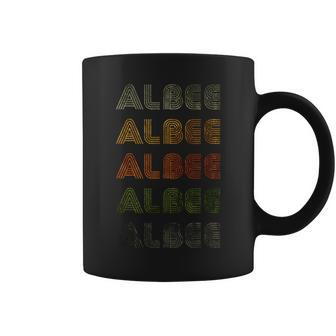 Love Heart Albee Grunge Vintage Style Black Albee Coffee Mug | Mazezy