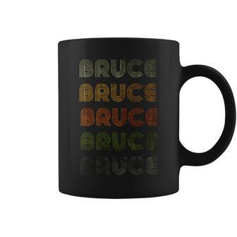 Love Heart Bruce GrungeVintage Style Black Bruce Coffee Mug - Seseable