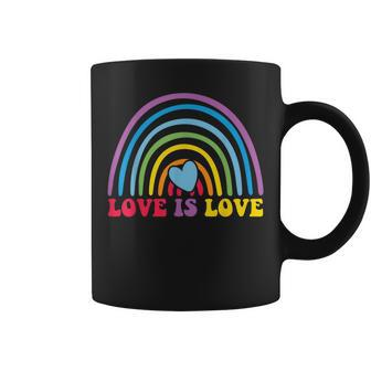 Love Is Love Rainbow Lgbt Gay Lesbian Pride Coffee Mug | Mazezy