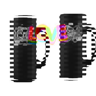 Love Lgbt Rainbow Flag Gay Pride Month Sf Pride Parade Coffee Mug | Mazezy