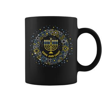 Love And Light Hanukkah Jew Menorah Jewish Chanukah Coffee Mug | Mazezy AU