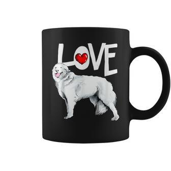 Love Maremma Sheepdog Quote Abruzzese Dog Heart Owner Coffee Mug | Mazezy
