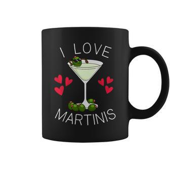 I Love Martinis Dirty Martini Love Cocktails Drink Martinis Coffee Mug | Mazezy DE