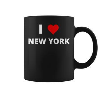 I Love New York With A Red Heart Coffee Mug | Mazezy CA