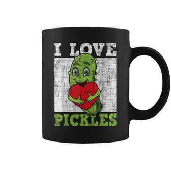 I Love Pickles Pickle Vegan Lover Vegetarian Vegetable Coffee Mug - Monsterry AU