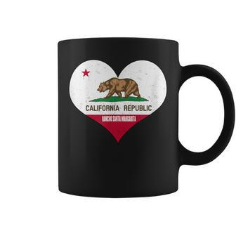 I Love Rancho Santa Margarita- Ca Republic Flag Heart Coffee Mug | Mazezy
