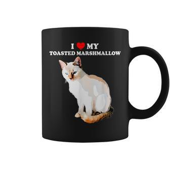 I Love My Toasted Marshmallow Flame Point Siamese Cat Kitten Coffee Mug | Mazezy
