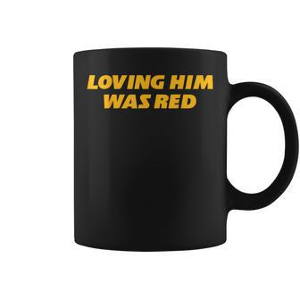 Loving Him Was Red Retro Football Cute Girl Halloween Coffee Mug | Mazezy