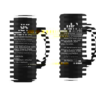Lucy Name Gift Lucy Facts Coffee Mug | Seseable UK