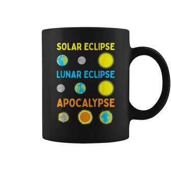 Lunar Solar Eclipse And Apocalypse Science Coffee Mug - Seseable