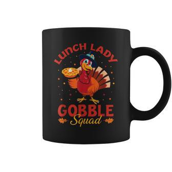 Lunch Lady Thanksgiving Lunch Lady Gobble Squad Coffee Mug | Mazezy