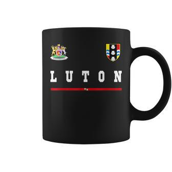 Luton SportsSoccer Jersey Flag Football Coffee Mug | Mazezy