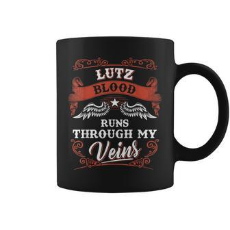 Lutz Blood Runs Through My Veins Youth Kid 2K3td Coffee Mug - Seseable