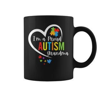 I M A Proud-Grandma-Love Heart-Autism-Awareness-Puzzle Coffee Mug - Monsterry AU