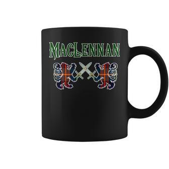 Maclennan Scottish Clan Lion Family Name Tartan Kilt Gifts For Lion Lovers Funny Gifts Coffee Mug | Mazezy