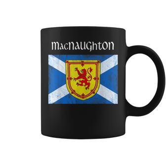 Macnaughton Scottish Clan Name Gift Scotland Flag Festival Coffee Mug | Mazezy