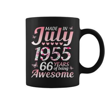 Made In July 1955 Happy Birthday 66 Years Of Being Awesome Coffee Mug | Mazezy