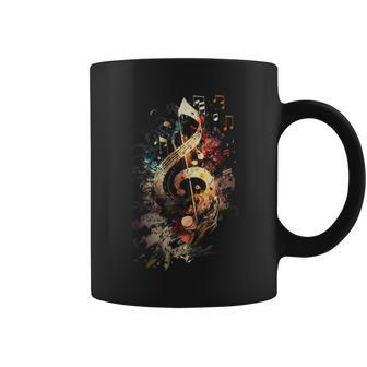 Magical Musical Instrument Music Notes Musician Treble Clef Coffee Mug - Monsterry DE