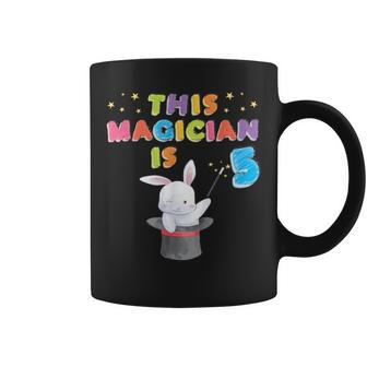 This Magician Is 5 Years Old Kid 5Th Birthday Rabbit Coffee Mug | Mazezy