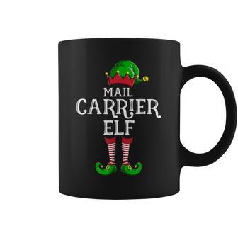 Mail Carrier Elf Matching Family Group Christmas Party Pj Coffee Mug - Monsterry CA