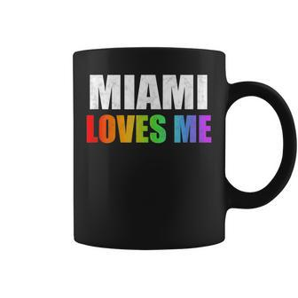 Maimi Gay Pride Lgbt Rainbow Love Florida Men Women T Gifts Coffee Mug | Mazezy