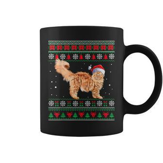 Maine Coon Merry Christmas Ugly Sweater Cat Coffee Mug | Mazezy