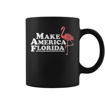 Make America Florida Funny Flamingo Coffee Mug | Mazezy