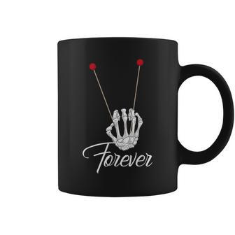 Mallets Forever Marimba Xylophone Band Skeleton Hand Coffee Mug | Mazezy