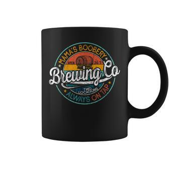 Mama Boobery Breastfeeding Brewery Retro New Mom Brewing Co Coffee Mug - Monsterry