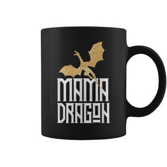 Mama Dragon Christmas Matching Family Tribe Mom Wife Coffee Mug - Seseable