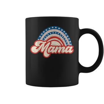 Mama Mini 4Th Of July Usa Flag Rainbow Mom Daughter Matching Gifts For Mom Funny Gifts Coffee Mug | Mazezy