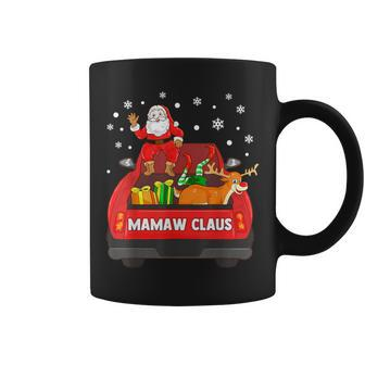 Mamaw Claus Red Truck Santa Reindeer Elf Christmas Coffee Mug | Mazezy