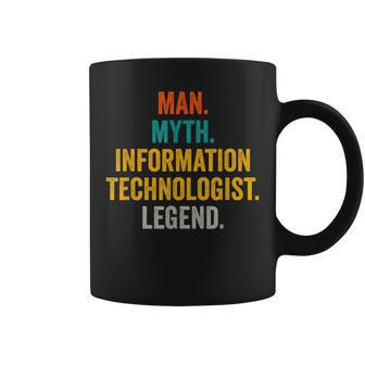 Man Myth Information Technologist Legend Computer Scientist Coffee Mug | Mazezy